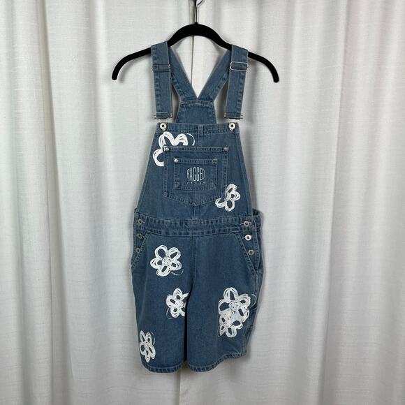 The Ragged Priest Flower Print Shortalls Sz.28 NWT - Picture 5 of 15